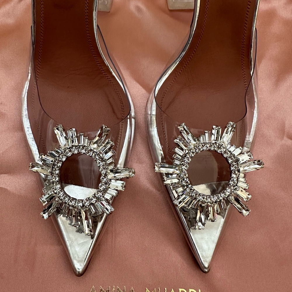 SOLD! AMINA MUADDI BEGUM PVC SLINGBACK - Picture 5 of 9
